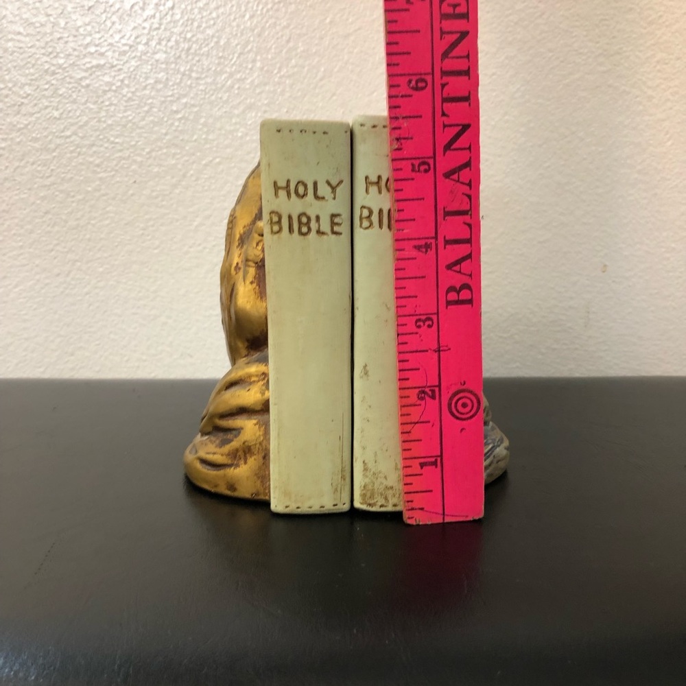 Vintage Collectible Holy Bible Praying Hands Bookends Lego Japan - Picture 7 of 7